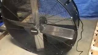 Maxess 48quot BeltDrive Blower Fan Demo [upl. by Gnouh63]