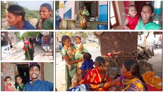 vlogఅమ్మవాళ్ల ఇంటికి వెళ్తున్న🥰 Village life style vlogs Village family life style vlog [upl. by Adidnac441]