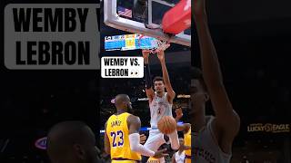 Wemby got one on LeBron in the post 🍿 [upl. by Ycart]