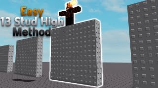 EASY 13 Stud High Jump Method  Roblox Tutorial [upl. by Asalocin]