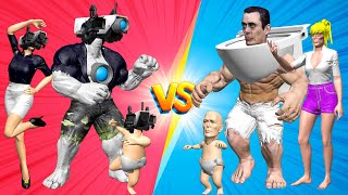 FAMILY CAMERAMAN MUSCLE BOSSES VS FAMILY GMAN MUSCLE BOSSES [upl. by Genna904]