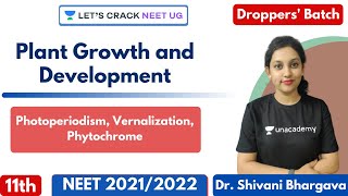 L3 Plant Growth and Development  Photoperiodism Vernalization Phytochrome  Class 11th [upl. by Yssor]