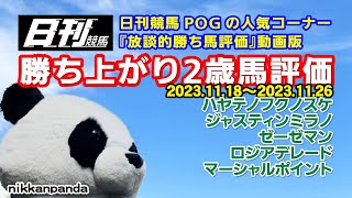 【POG】勝ち上がり２歳馬評価2023年【第11弾】（ハヤテノフクノスケ、ジャスティンミラノ、ゼーゼマン、ロジアデレード、マーシャルポイント） [upl. by Asyal846]