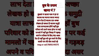 बुध के उपाय budh khana no 7 shortsfeed lalkitab [upl. by Ayortal833]