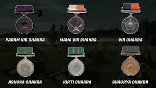 Wartime and Peacetime Gallantry Awards  Indian Armed Forces [upl. by Uzzia]