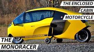 The MonoRacer Cabin Motorcycle  Powerful As A Superbike Silent Than A Scooter [upl. by Zizaludba]