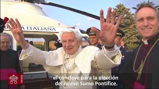 Renuncia del Papa Benedicto XVI [upl. by Leisam748]