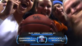 1 Kentucky vs Vanderbilt Basketball Highlights 2252012 [upl. by Milty]