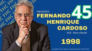 ARQUIVO ELEITORAL Jingle Fernando Henrique Cardoso 45 “ Levanta mão e vamos lá ” ELEIÇÕES 1998 [upl. by Aihtnis104]