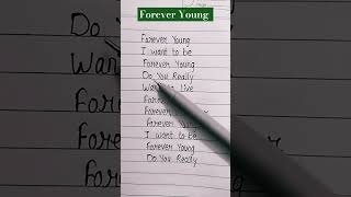 Forever Young Chorus Alphaville lyrics lyrics shorts [upl. by Lenuahs]