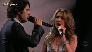 Celine Dion amp Josh Groban Live quotThe Prayerquot HD 720p [upl. by Zailer]