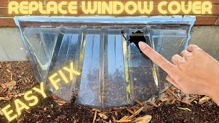 Replace Plastic Rain Window Well Cover [upl. by Koetke]