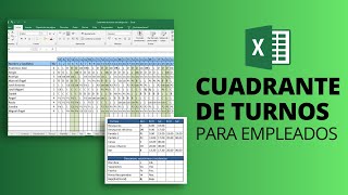 CUADRANTE DE TURNOS de empleados 📆 Plantilla Excel Gratis para horarios de trabajo [upl. by Gerdeen]