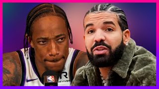 DEMAR DEROZAN RESPONDS TO DRAKE S THREATS DURING TORONTO RAPTORS GAME [upl. by Artenal]