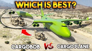 GTA 5 ONLINE  CARGOBOB VS CARGOPLANE WHICH IS BEST [upl. by Ehcadroj]