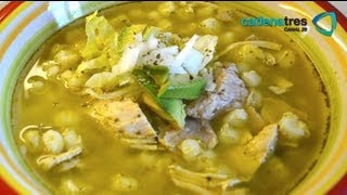 Receta de sopa de maíz pozolero con verdes y chayotes Receta de pozole  Receta de maíz pozolero [upl. by Reibaj]