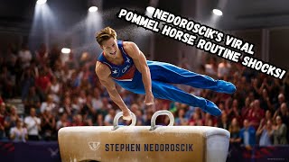 Stephen Nedorosciks SHOCKING pommel horse routine [upl. by Eemia]