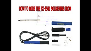 FX9501 soldering iron handle kit build T12 TIPS  wiring DIY [upl. by Ahseat578]