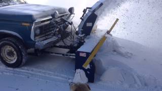 TRUCK MOUNTED SNOW BLOWER IN ACTION1 [upl. by Ahsatel]