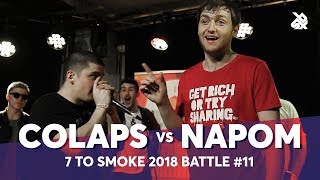 COLAPS vs NAPOM  Grand Beatbox 7 TO SMOKE Battle 2018  Battle 11 [upl. by Bronny]