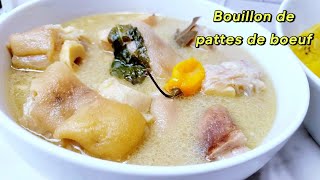 Meilleur BOUILLON DE PATTES DE BOEUF Pepper soup cuisinecamerounaise [upl. by Ratcliffe538]