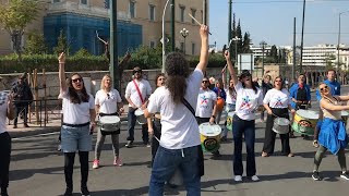 Athens Half Marathon 2024  Quilombo Street Live Performance [upl. by Griseldis]