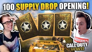 100 SUPPLY DROP OPENING in WW2  TwoEpicBuddies [upl. by Yalc]