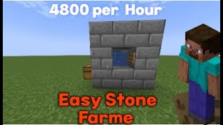 Minecraft Easy Cobblestone Farme 4800Per hour [upl. by Lerret672]