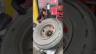 Truck Puncture Tire Replacement [upl. by Eniawed]