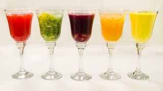 5 Drinks and Mocktails Recipe  Five Easy Refreshing Colorful Holi Recipes [upl. by Goodden]