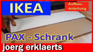 Montageanleitung Ikea Pax Schlafzimmer Schrank Aufbau Komplement Tutorial No 415 [upl. by Neerom]