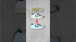 How to make YELLOW soles white again DIY thrift tutorial tipsandtricks sneakers reselling [upl. by Airebma]