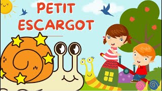 ✨PETIT ESCARGOT  paroles  ✅ dessin anime enfant bébé maternelle 🎈 [upl. by Bakemeier516]