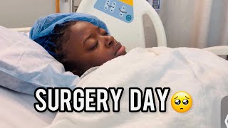 I Had To Get a Myomectomy 😱😱 Surgery Day 😫💙🙏🏾 [upl. by Henigman]