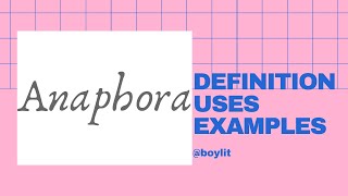 Anaphora  Definition Uses amp Examples  Studying Literature [upl. by Grosberg]