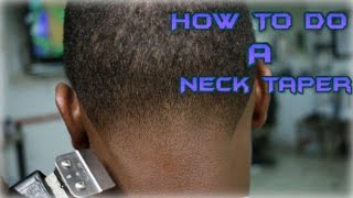 Barber Tutorial How To Do A Neck Taper HD I By AdamFreshBarber [upl. by Ttayw6]