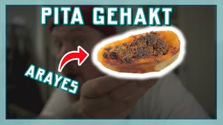 PITA GEHAKT ARAYES  EtenmetNick  How to [upl. by Alioz931]