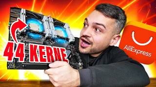 WTF Wir bauen den 44Kern AliExpress Gaming PC GamingSchrott [upl. by Leatri10]