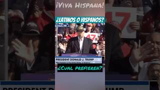 ¿LATINOS O HISPANOS trump2024 donaldtrump latinos hispanos libertad us usa [upl. by Krispin]