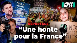 À Paris le « gala de la honte » pour Israël mobilise des milliers de contremanifestants [upl. by Acessej27]