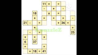 15 November 2024 Cross Math Daily Challenge answer amp how to solve ZpuzzleZ [upl. by Norehs]