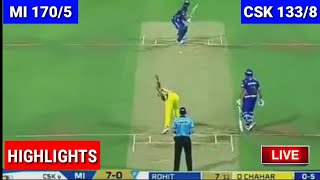 IPL 12  Chennai Super KIngs vs Mumbai Indians 2019 Full Match Highlights I csk Vs mi Highlights [upl. by Ittam]