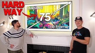 Two Ways to Install The Samsung Frame TV [upl. by Atteve]