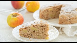 Veganer Apfelkuchen ohne Zucker Ei Butter und Weizen  Kinderkuchen  Fitnesskuchen [upl. by Fording]