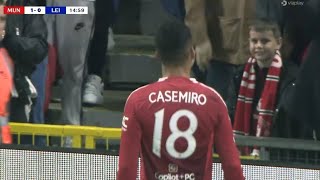 Casemiro GoalManchester United vs Leicester52 All Goals and Extended Highlights [upl. by Sekofski111]