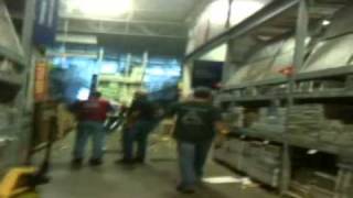 Tornado footage from inside Lowes in Sanford NC [upl. by Nevag]