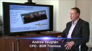 Andrew Vaughan of BDR Thermea speaks to ProcureCon TV [upl. by Atinaej]