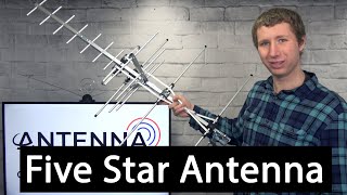 Five Star 200 mile IndoorOutdoor Yagi HD TV Antenna Review [upl. by Isaiah583]