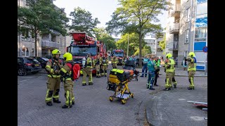 Uitslaande brand verwoest woning in zorgcomplex  Kapiteinsbuurt Rotterdam [upl. by Vaughan]