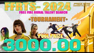 ATS PRODUCTION  FREE FIRE TOURNAMENT  FFRTS  2024 PRIZE POOL RS 3000 freefireindia [upl. by Reniar133]